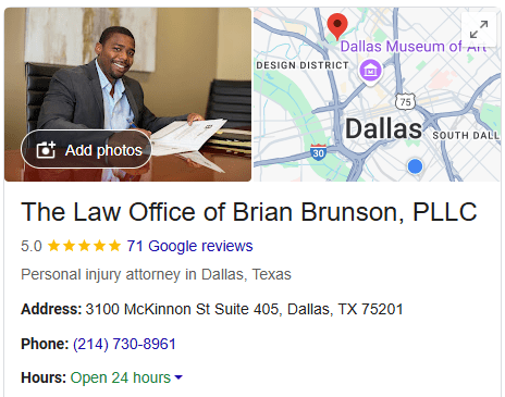 Dallas Personal Injury Attorney Brian Brunson is DBest